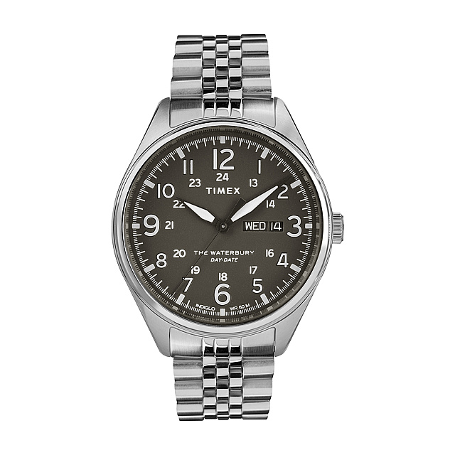 Waterbury Traditional Day Date 42mm Stainless Steel ...